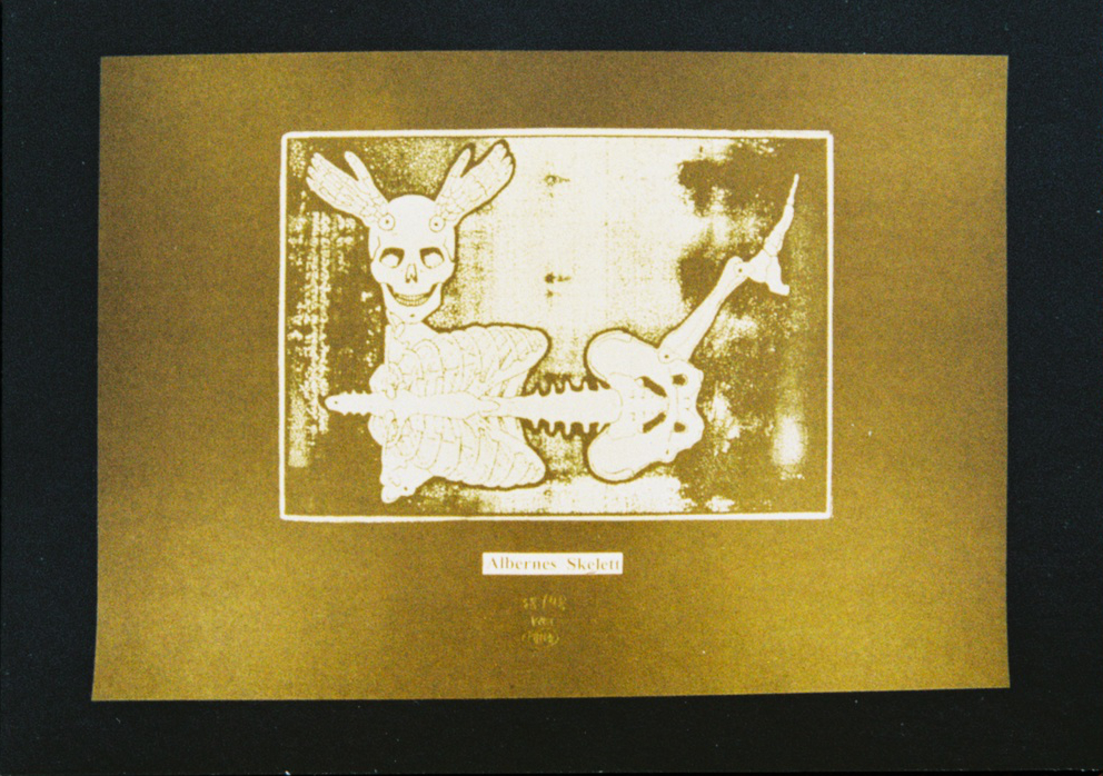 Karte Albernes Skelett